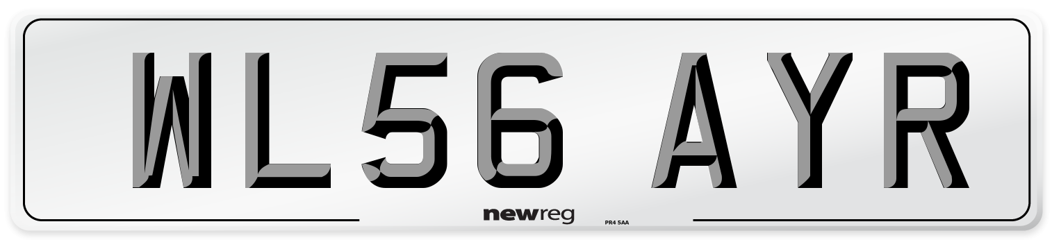 WL56 AYR Number Plate from New Reg